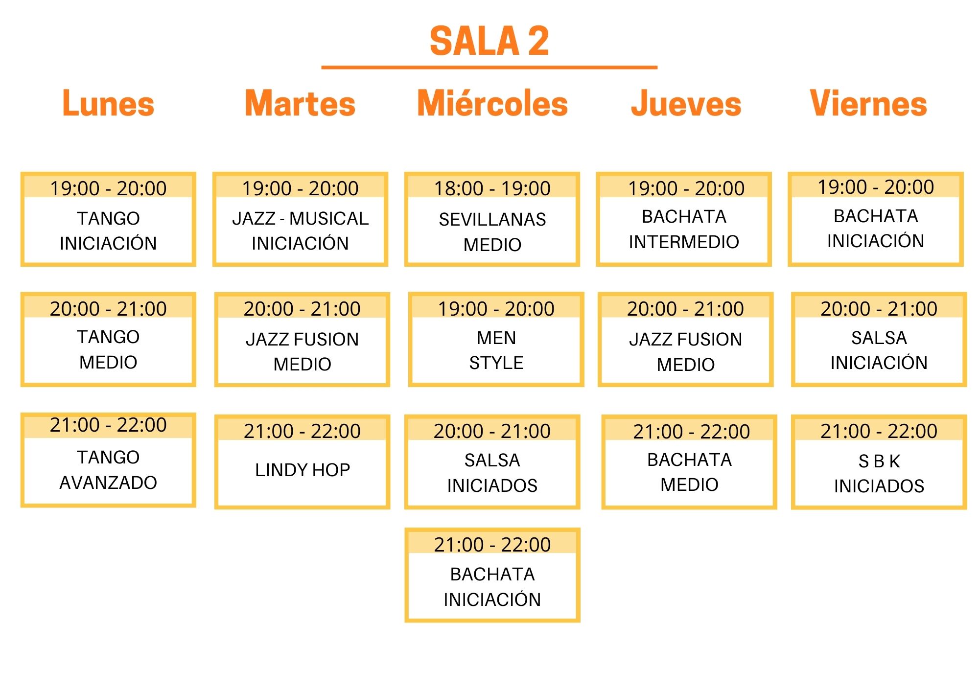 horarios